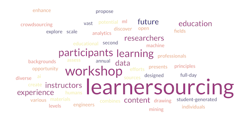 The teaser image of Learnersourcing: Student-generated Content @ Scale: 2nd Annual Workshop